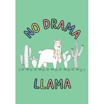 Čestitka NO DRAMA LLAMA 