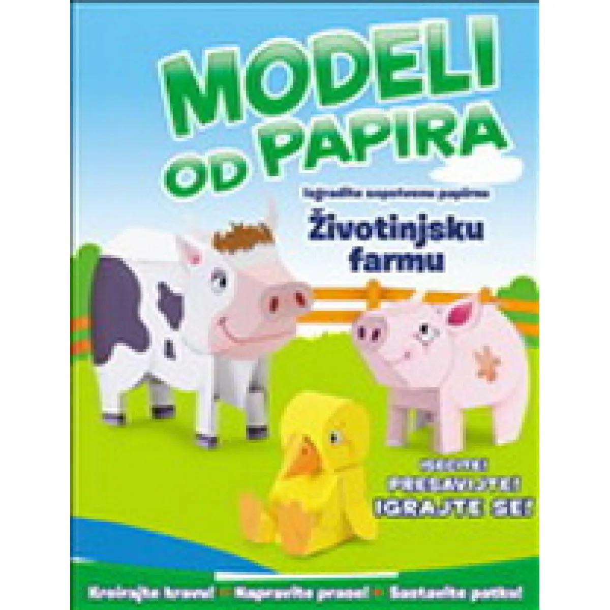 MODELI OD PAPIRA ŽIVOTINJSKA FARMA 