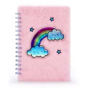 Notes plišani RAINBOW LOCKET FURRY Pink