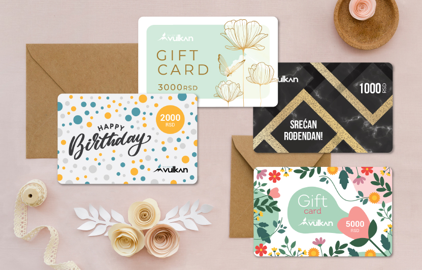 FIZIČKE GIFT KARTICE