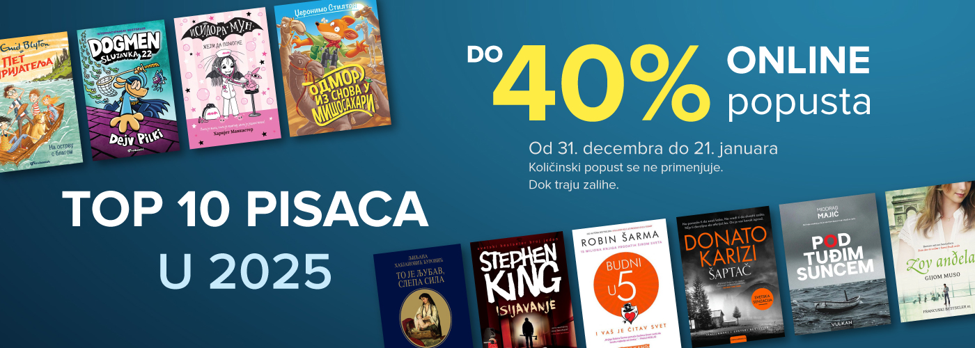 Top 10 autora ::: Do 40% ONLINE popusta