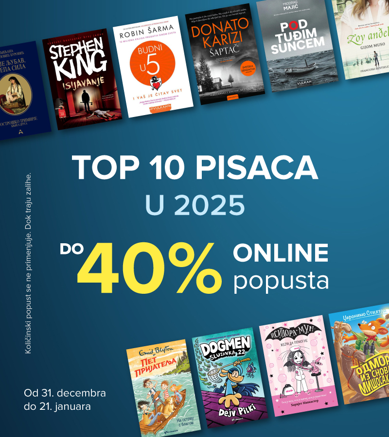 Top 10 autora ::: Do 40% ONLINE popusta
