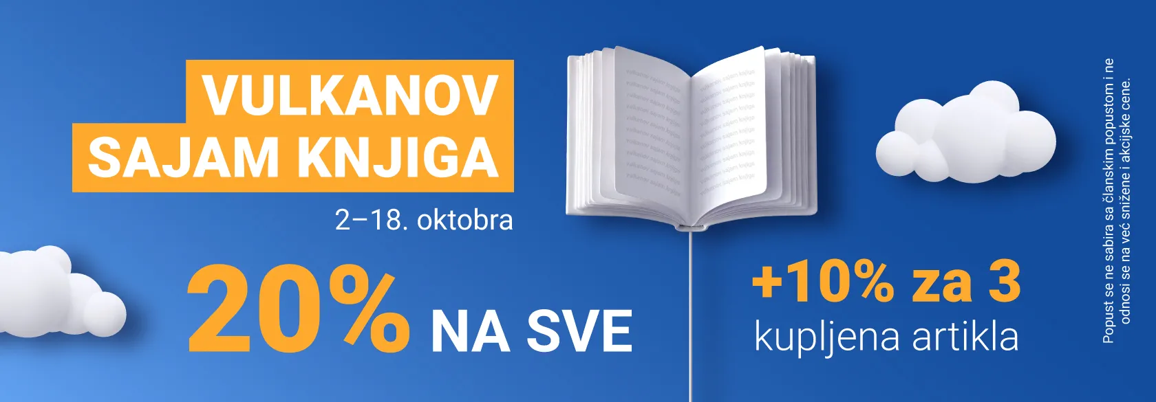 Vulkanov sajam knjiga ::: 20% popusta na sve