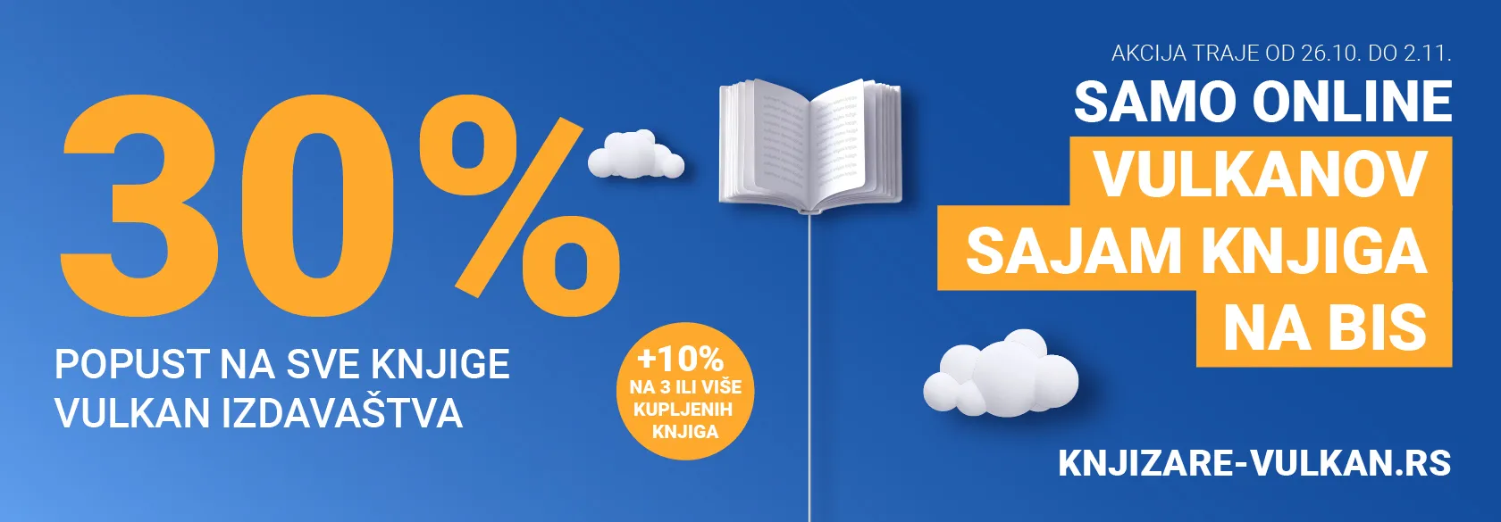 30+10% ONLINE popusta na sve knjige Vulkan izdavaštva