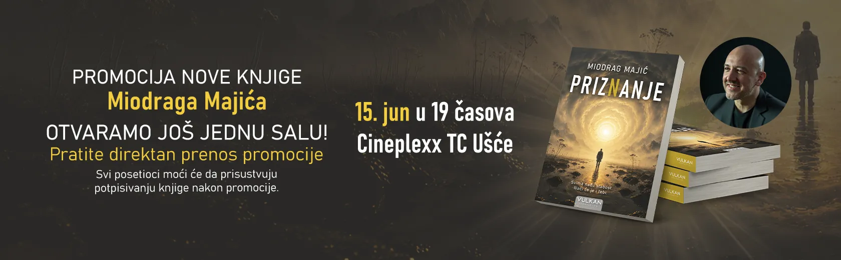 Prijava za promociju i potpisivanje knjige „Priznanje