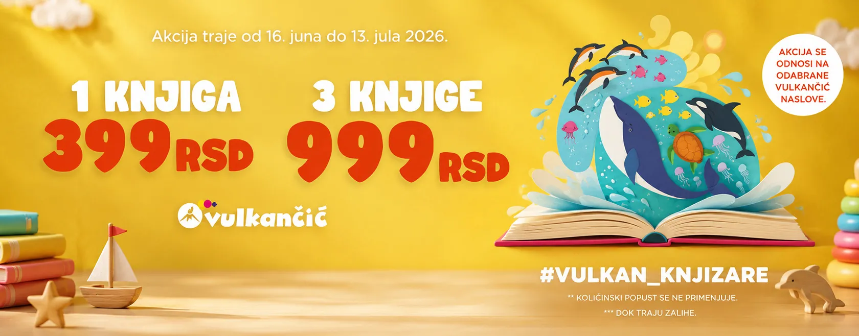 Knjige za decu na akciji 1 za 399, 3 za 999 dinara