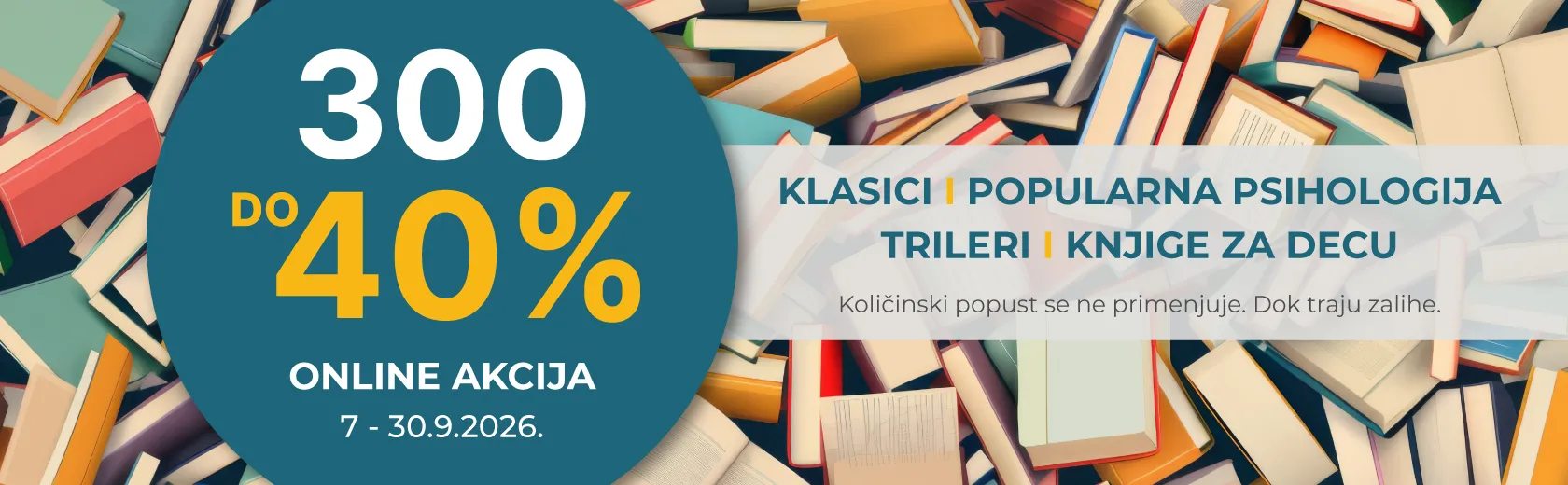 300 naslova do 40% ONLINE popusta