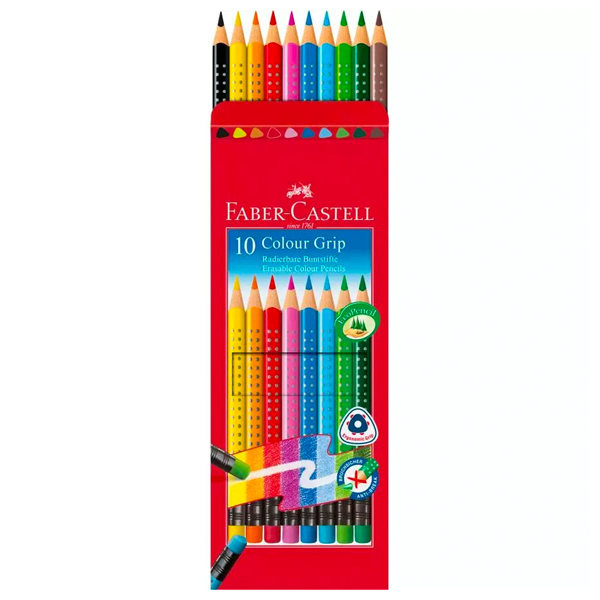 FABER CASTELL drvene boje sa gumicom 1/10 