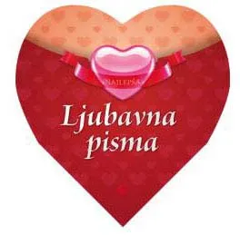 LJUBAVNA PISMA KNJIGA U OBLIKU SRCA 