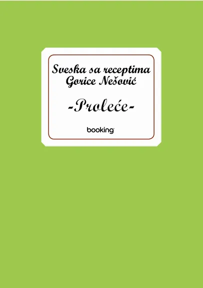 SVESKA SA RECEPTIMA PROLEĆE 