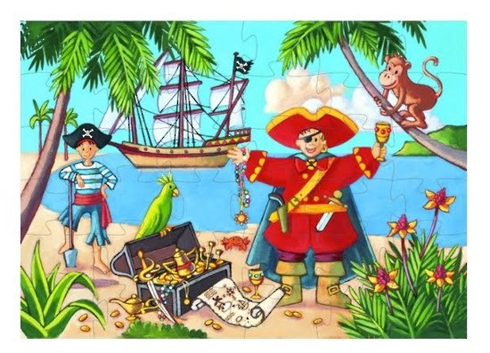 Puzzle THE PIRATE AND HIS TREASURE 36 PCS 