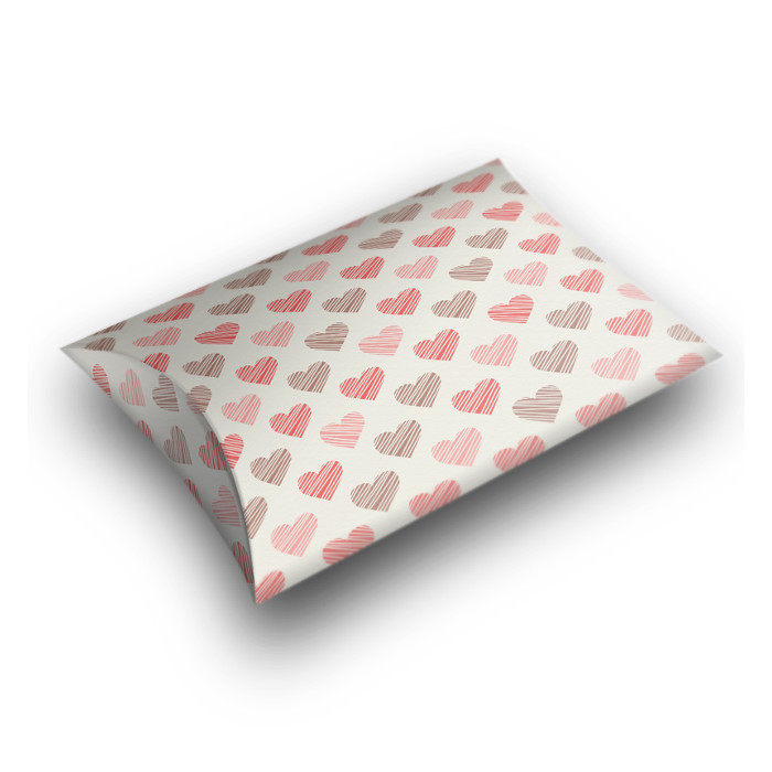 Velika kutija narandžasta i braon srca 