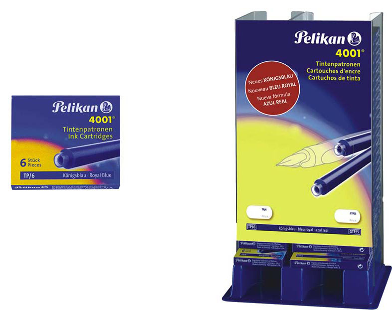 Ulošći za penkalo PELIKAN ROYAL BLUE 4001 1/6 