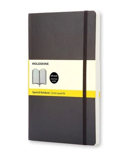 Notes MOLESKINE 9x14 cm Crni (meke korice, kvadratići) 