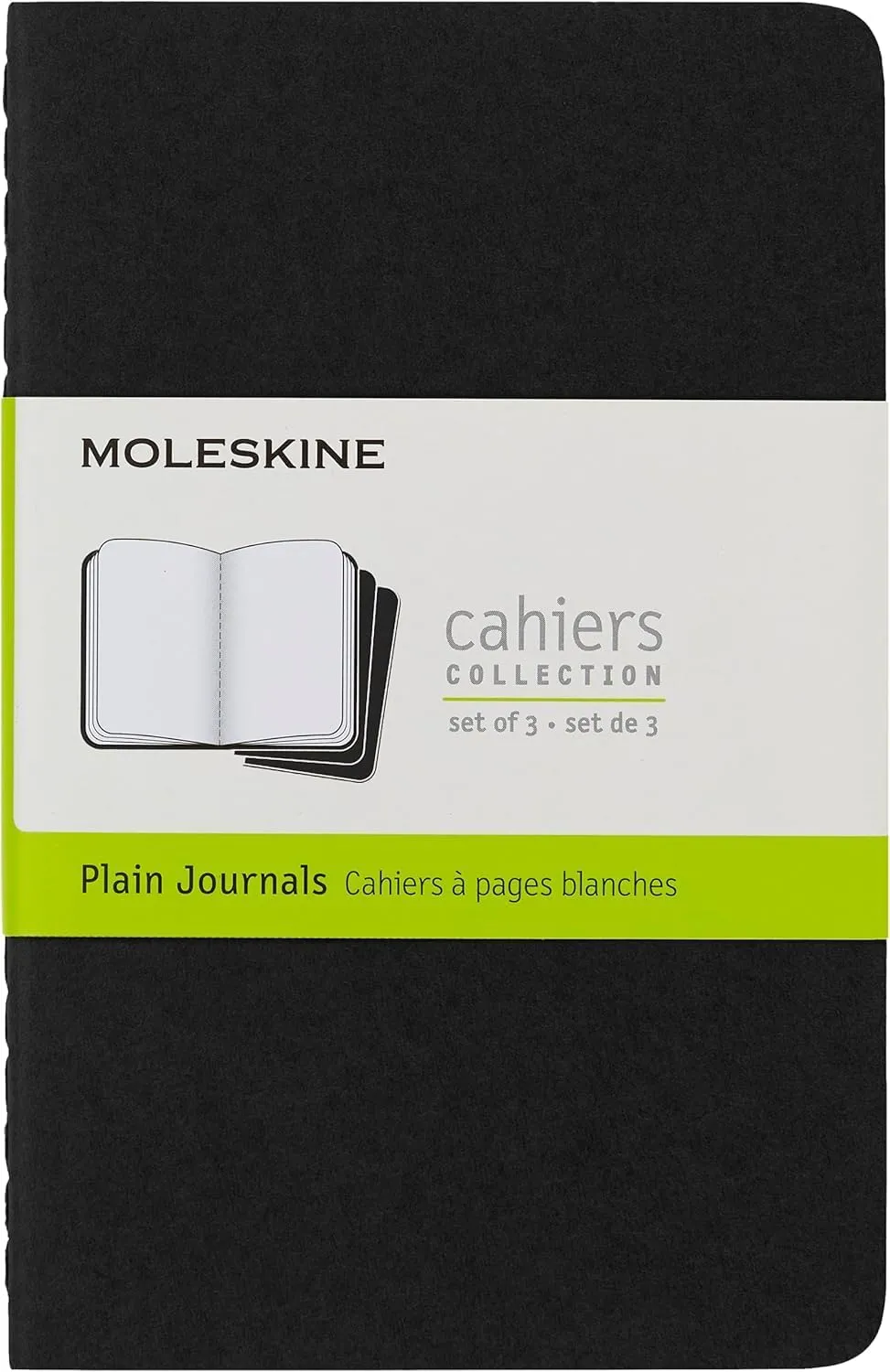 Set od 3 notesa 9x14cm MOLESKINE BLACK - 120 praznih listova 