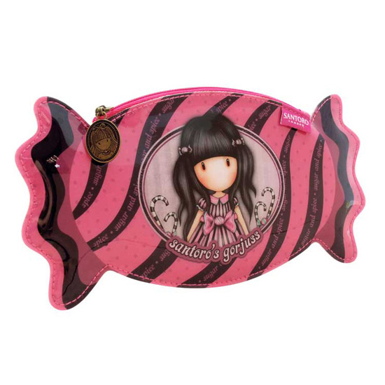 GORJUSS VACATION CANDY PENCIL CASE SUGAR AND SPICE 