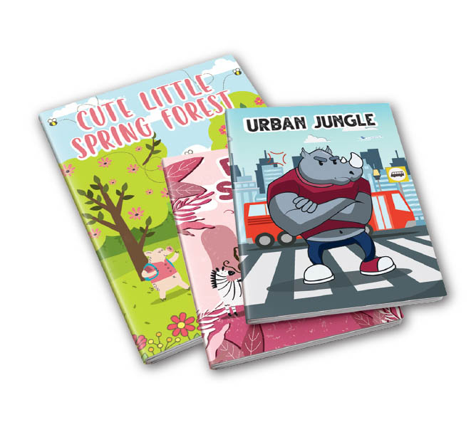 SVESKA A5 PREMIUM 52L 80GR MP USKOSIROKA MARGINA 