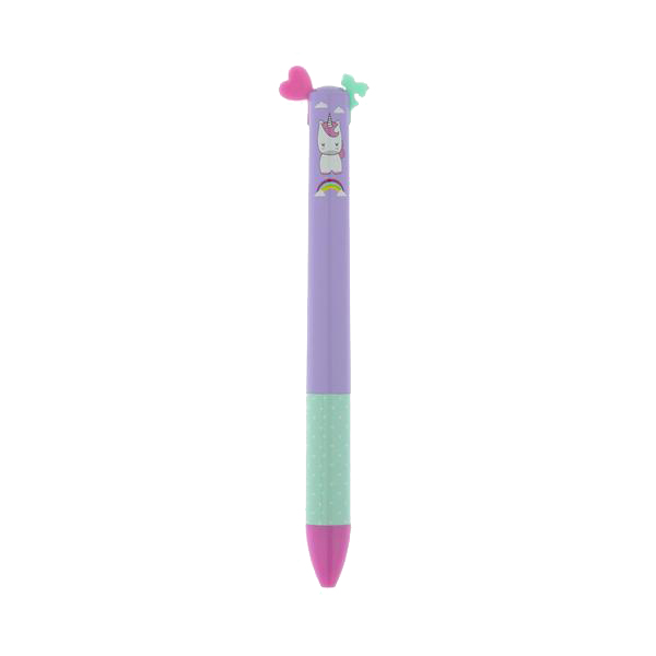 Hemijska CLICK&CLACK TWO COLOR PEN-LIGHT BLUE&PINK 0.7MM 