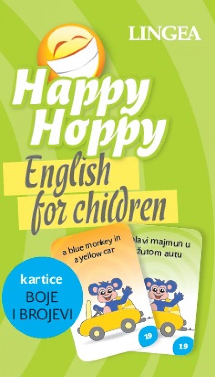 HAPPY HOPPY ENGLISH FOR CHILDREN BOJE I BROJEVI KARTICE 