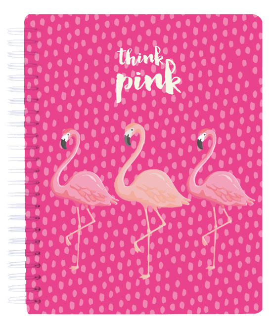 Rokovnik A5 THINK PINK Flamingo 