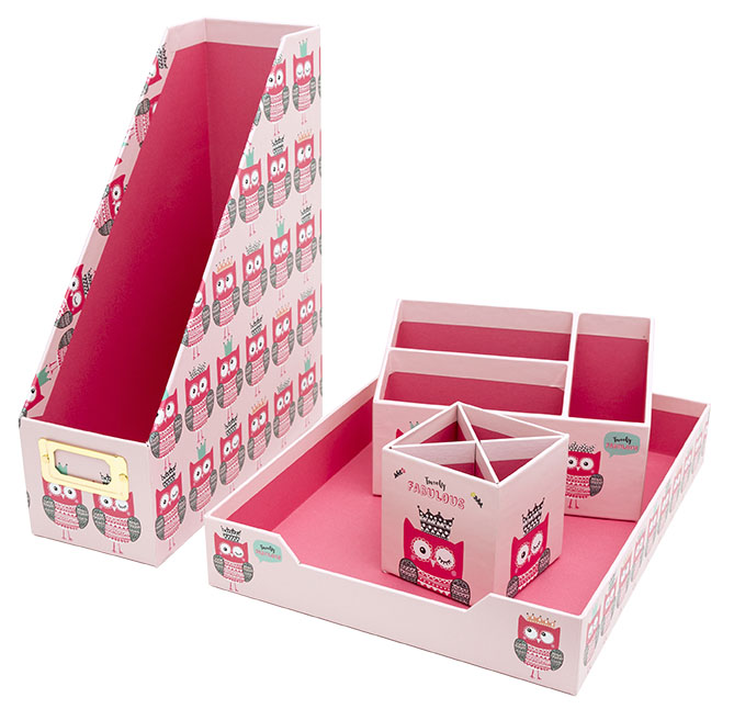 Set kutija za radni sto TWOOLY FABULOUS OWL 
