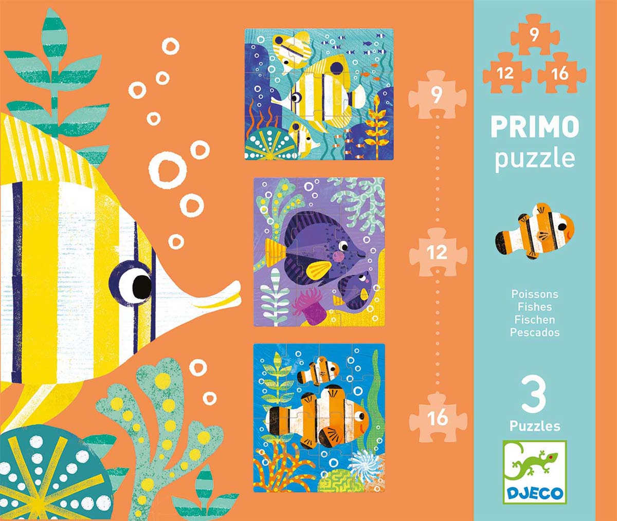 Puzzle PROGRESSIVE PUZZLE PRIMO FICSH 9/12/16 PCS 