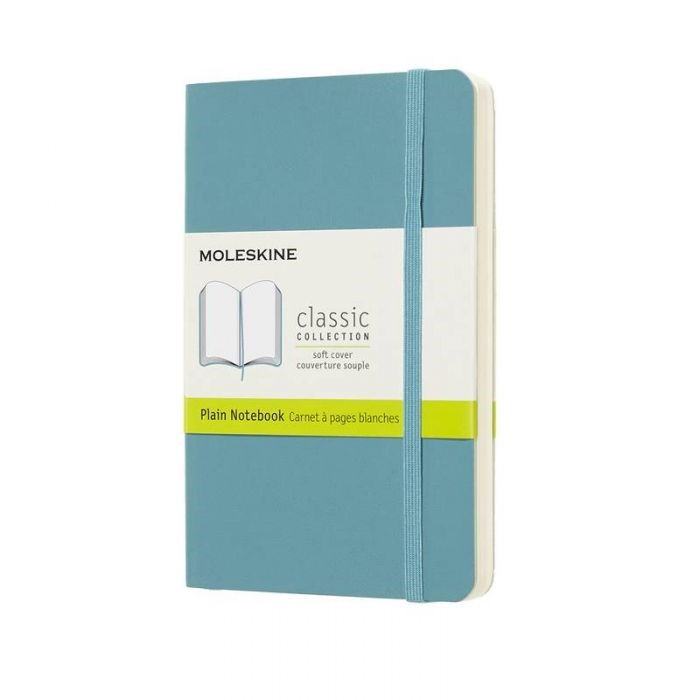 Notes MOLESKINE 9x14 cm Svetlo plava (meke korice, beli listovi) 