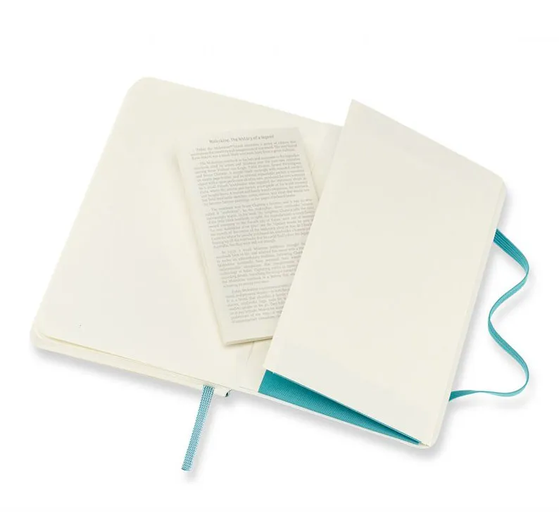 Notes MOLESKINE 9x14 cm Svetlo plava (meke korice, beli listovi) 