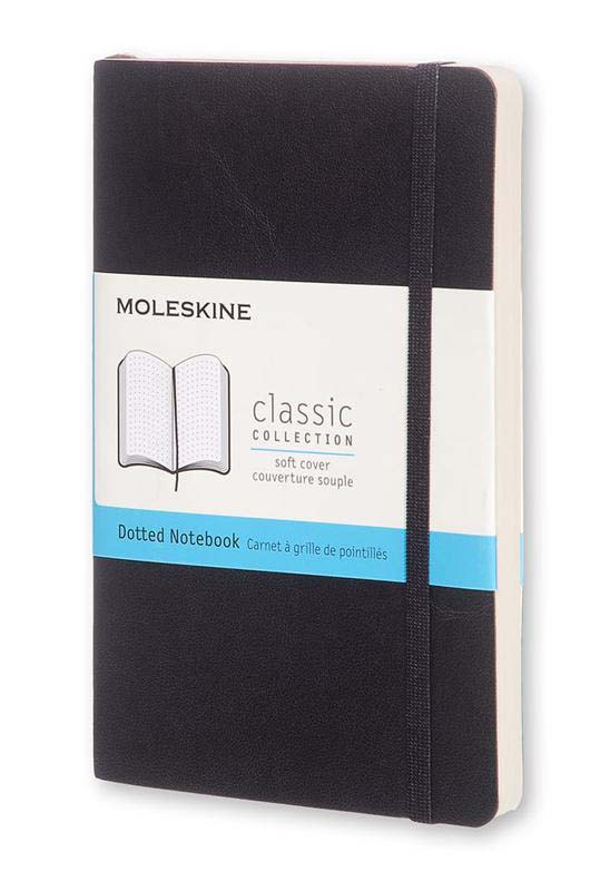 Notes CLASSIC MOLESKINE Softcovers, crni- tačkice 
