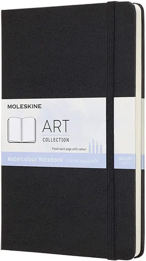 Notes ART MOLESKINE Watercolor portrait, crna 