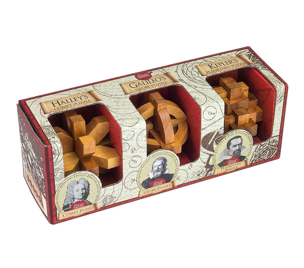 IQ puzle HALLEY, GALILEO & KEPLER, set od 3 