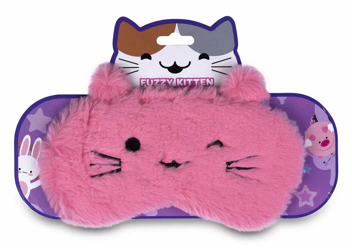 Maska za spavanje FUZZY KITTEN Pink 