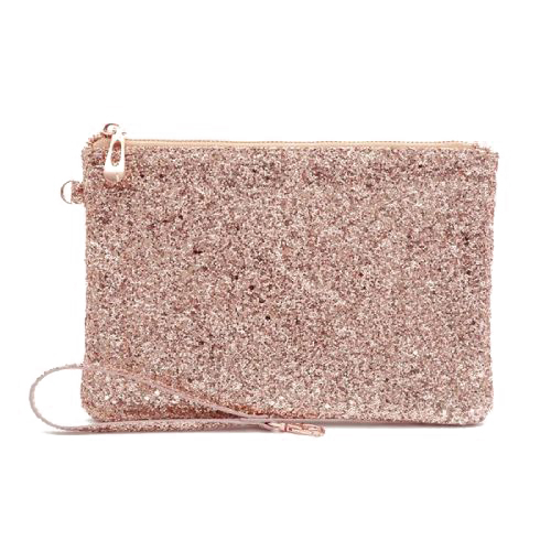 Neseser ALL THAT GLITTERS POUCH ROSE GOLD SEQUIN 