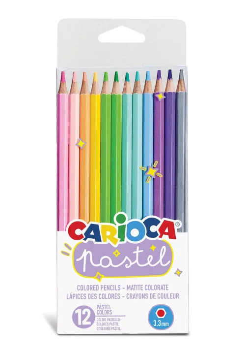 Drvene bojice 1/12 CARIOCA Pastel 