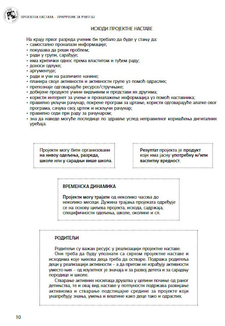 PROJEKTNA NASTAVA 2 Priručnik za učitelje 