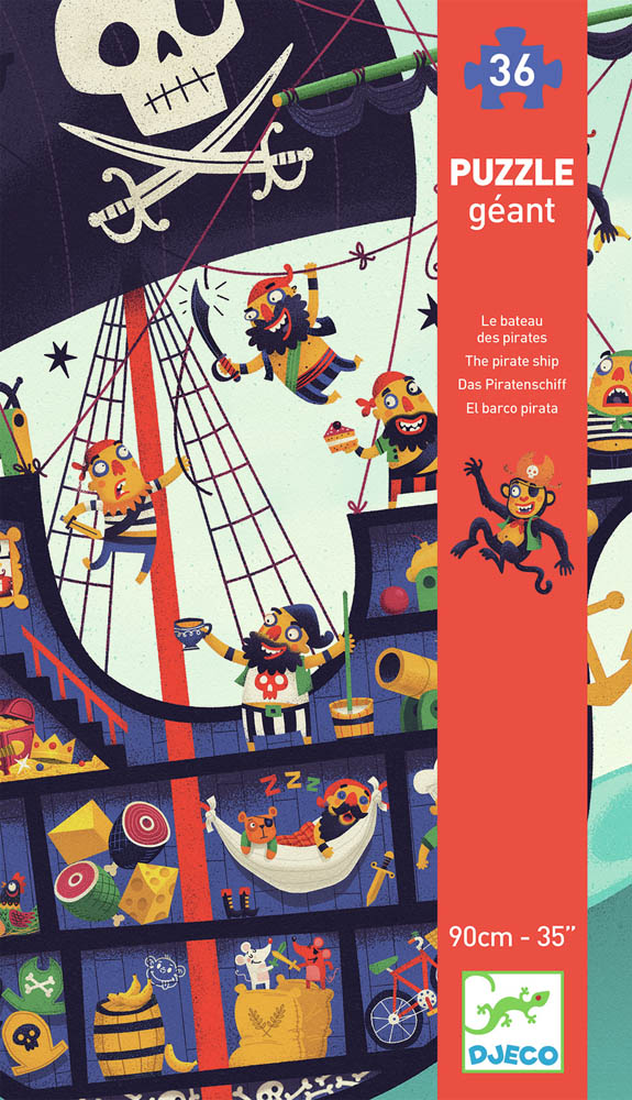 Puzzle GIANT PUZZLE THE PIRATE SHIP 36 PCS 