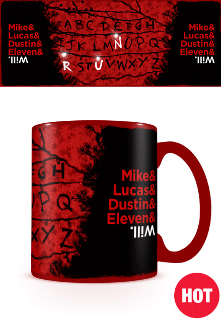 Šolja sa termo efektom STRANGER THINGS R, U, N 