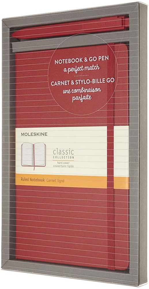 Notes A5 MOLESKINE poklon olovka, crvena 