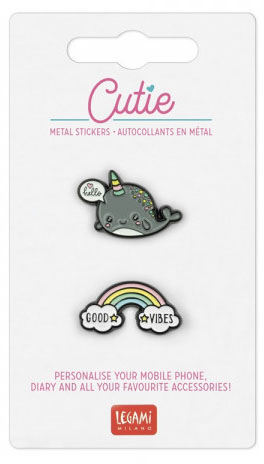 Set ENAMEL STICKERS GOOD VIBES 