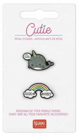 Set ENAMEL STICKERS GOOD VIBES 