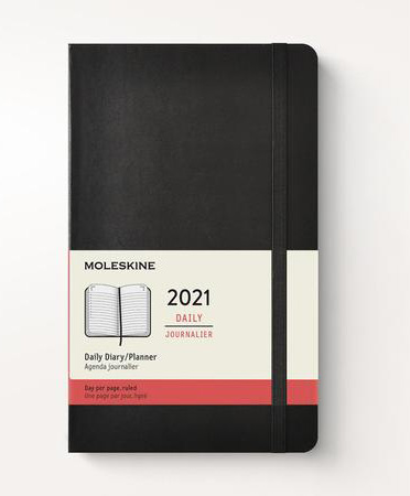 Džepni dnevni rokovnik crne boje: ML 12M 21 DAILY PK BLK SOFT 