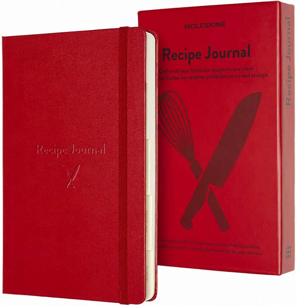Notes Recipe Journal A5 MOLESKINE 13x20 cm Crveni (tvrde korice) 