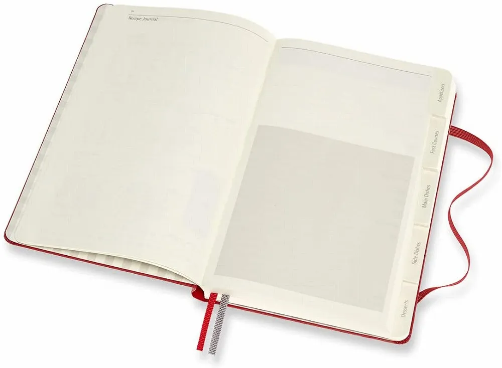 Notes Recipe Journal A5 MOLESKINE 13x20 cm Crveni (tvrde korice) 