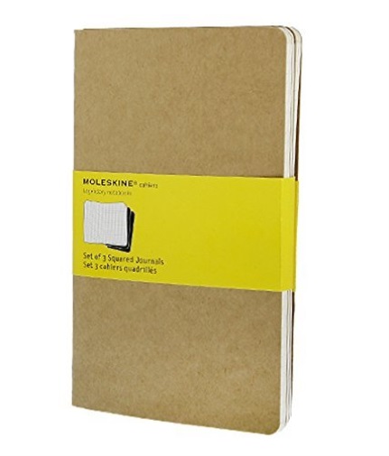 Notes A5 MOLESKINE Squared Cahier L - Kraft Cover 