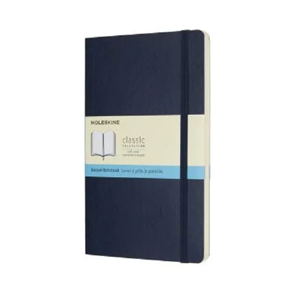 Notes MOLESKINE Soft cover, plavi- tačkice 