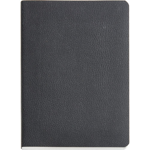 MIQUELRIUS sveska RECYCLED LEATHER CRNA 