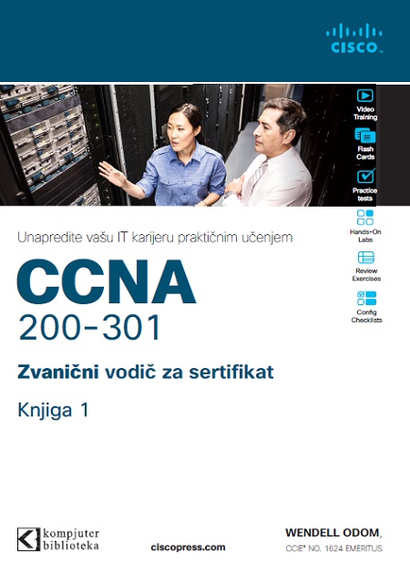 CCNA 200-301 Zvanični vodič za sertifikat, knjiga 1 