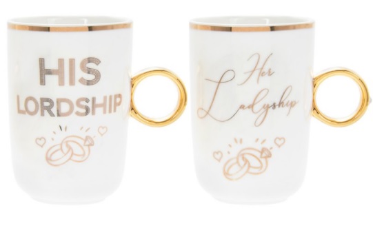 Šolje LORDSHIP & LADY RING 