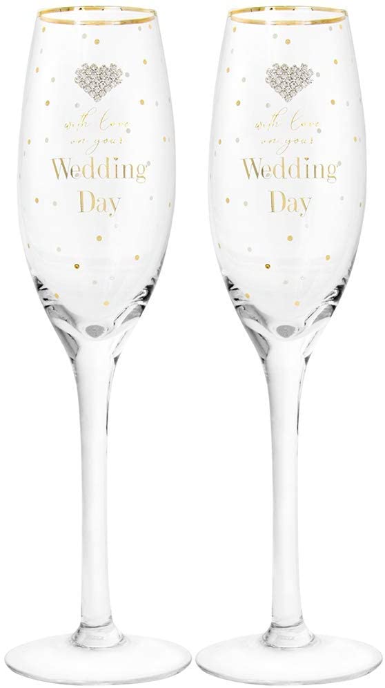 Čaše za šampanjac WEDDING DAY 