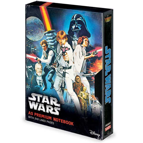 STAR WARS notes A5 A NEW HOPE VHS 
